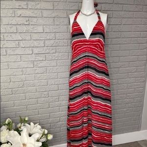 Blackless halter summer dress